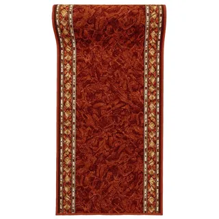Mazovia Läufer Retro Bordüre Orange Flur, Schlafzimmer, Diele, Fußbodenheizung orange 67 cm x 100 cm