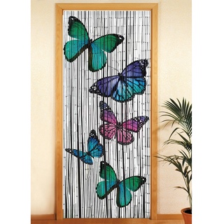 Wenko Bambusvorhang Schmetterlinge 90 cm x 200 cm