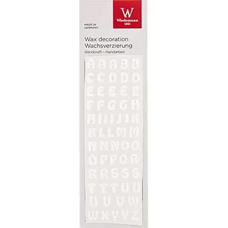 Wachsbuchstaben, weiß
