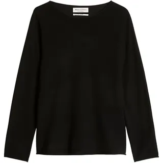 Sweater MARC O'POLO "Strickpullover Knit Pullovers Longsleeve 1er Pack", Damen, Gr. M, schwarz, Obermaterial: 100% Schurwolle WV., Sweatshirts Sweater