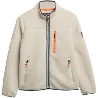 Superdry Outdoor Sherpa-Fleecejacke Ecru 36 - 36