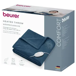 Beurer HD 75 Wärmedecke 100 W 1300 x 1800 cm Ozeanblau