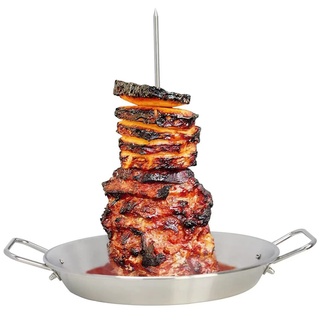 Grillspieße Edelstahl Vertikaler Schraub-grilltopf Für Grill Mit 3 Abnehmbaren Vertikalen Grillspießen (8 10 12 Zoll) Kebab-grill-fleischspieße Spießständer