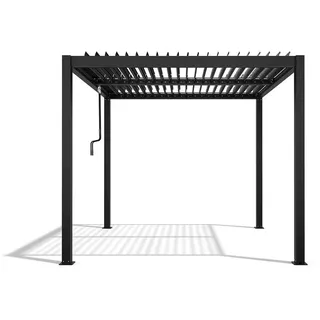 empasa Pergola "ZEUS", BxTxH: 300x300x230 cm, freistehende Terrassenüberdachung Carport Aluminium anthrazit grau 300 cm x 230 cm x 300 cm