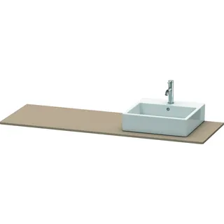 Duravit XSquare Konsole, 1 Ausschnitt rechts, 1600x16x550mm, XS060HR7575 Farbe: Leinen