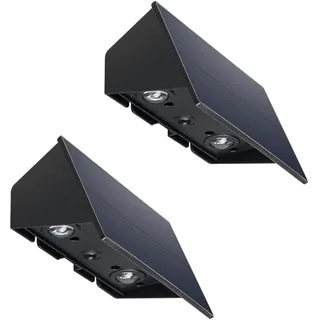 Lumisky Solar-Wandleuchte 2er Set schwarz H 18 cm