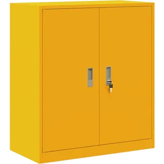 vidaXL Aufbewahrungsschrank Senfgelb 80 x 40 x 90 cm Stahl
