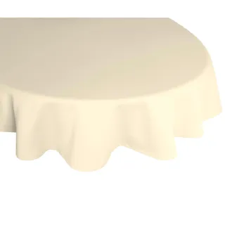Tischdecke WIRTH "Umea" Tischdecken Gr. B/L: 190 cm x 130 cm, 1 St., oval, beige (hellbeige) Tischdecken