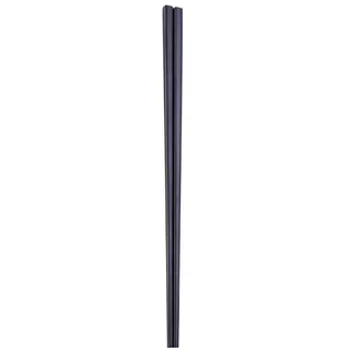 Tonsee 1 Paar Edelstahl Geschirr Bunt Länge 23 cm Essstäbchen Chinesische Stäbchen Hot Pot Essstäbchen Spülmaschinenfest Sushi Stäbchen für Haushaltsrestaurant (Schwarz)