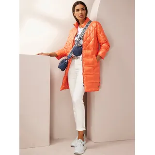 Steppmantel HEINE, Damen, Gr. 42, orange, 55% Polyester, 45% Polyamid, Wattierung:100% Polyester, Mäntel Steppmantel