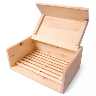Heubergshop Brotkasten, Zirbenholz, (1-tlg), Zirbenbrotkasten Zirbenbrotdose aus Zirbenholz 40 x 28 x 16,5cm