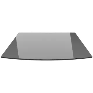 ECOfoxx Funkenschutzplatte Segmentbogen 120 x 130 cm Glas schwarz