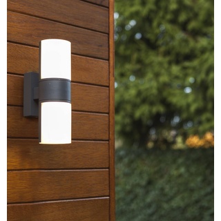 Eco-Light LED-Außenwandleuchte Cyra Alu, Eisen, Stahl & Metall Grau Anthrazit