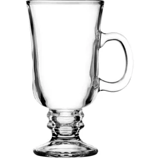 AzaliaDesign Irish Coffee Glas mit Henkel 200 ml, Latte, Macchiato, Eiskaffee, Punsch, Glühwein, Heiße Schokolade Becher