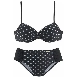 LASCANA Bügel-Bikini Damen Schwarz/Weiß 46 Cup C