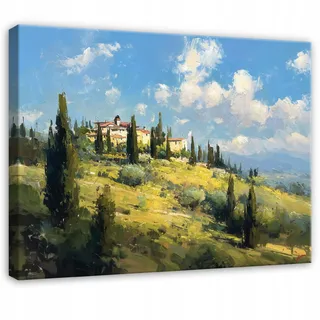 Leinwandbild Berglandschaft, Natur Wanddeko Für Schlafzimmer, Wohnzimmer Und Küche, Hochauflösender Druck, 100 X 70 Cm