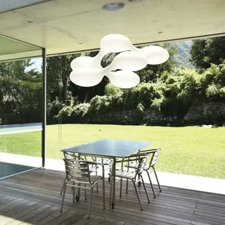NEXT Cosmo 24-flg. RGBW 60 cm rund weiß Aluminium Kunststoff Stahl