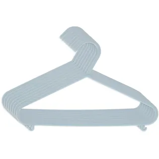 Bieco Kleiderbügel Kinder 8 St Blau | Länge ca 30cm | Baby Kleiderbügel | Kunststoff Organiser Für Kleiderschrank