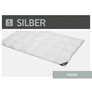 SPESSARTTRAUM Daunendecke Silber warm (Größe: 200x200 cm