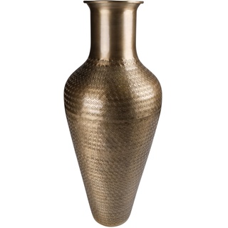 Deko-Vase CARISTAS, Goldgelb - Metall - H 61 cm