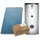 Solaranlage Paket Flachkollektor FK200-4 9 36m2 Solarspeicher 500 l Flachdach