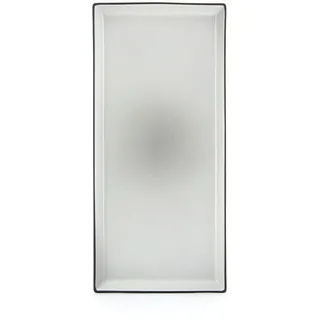 Revol Porcelaine France Platte, Hellgrau, Keramik, Rechteckig, 15x1.8x32.5 cm, Essen & Trinken, Geschirr, Teller, Speiseteller