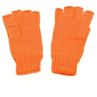 Strickhandschuhe fingerlos orange