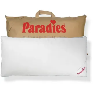 Paradies Kopfkissen Softy Top, Kissen mit Reißverschluss, Füllung: 100% Polyester, Bezug: 100% Baumwolle, Seitenschläfer, Bauchschläfer, Rückenschläfer, Kopfkissen 40 x 80 40 cm x 80 cm
