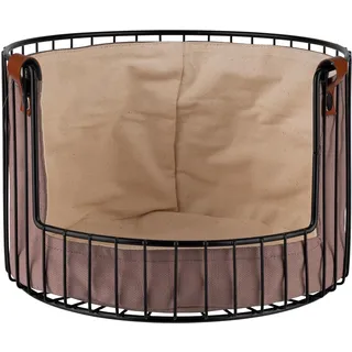 APS Brotkorb Metall Schwarz/Grau/Beige