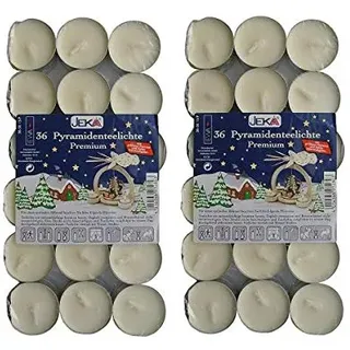 Pyramidenteelichter Premium (2 Pa. à 36 Stück)