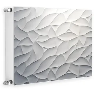 TMK Magnet Heizkörperabdeckung, Heizkörperverkleidung 60x60 cm, Muster Grau