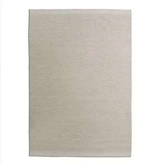 Steffensmeier Handweb Teppich Berlin | Wolle, Creme, handgewebt, Größe: 90x160 cm Wohnzimmer und Schlafzimmer