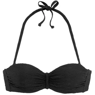 SUNSEEKER Bügel-Bandeau-Bikini-Top Schwarz 36 Cup B