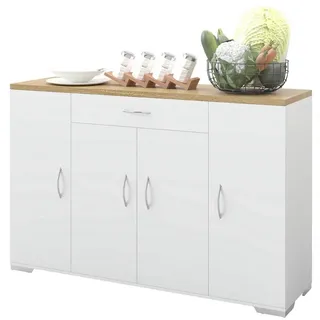 luxuskollektion Kücheninsel weiß mit Arbeitsplatte Buchenholz 110cm