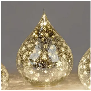 formano Tischleuchte Sterne, LED, Mit Timerfunktion, Silber, Sterne, H: 25cm silberfarben