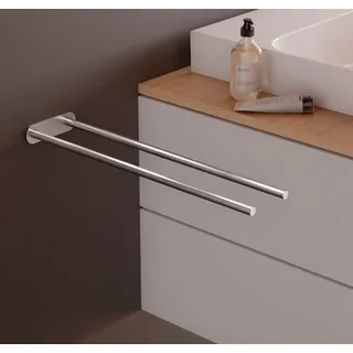 PHOS Design Handtuchstange statisch neben dem Waschbecken, Edelstahl