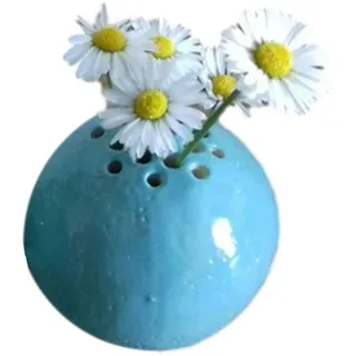 cypreason Blumenvase Kleine Vasen Handgefertigte Vase Aus Harz Vase Rund Mit Loch Dekovase Perforierte, Tischdekoration Kreative Miniaturvase Für Hochzeit Tischdeko