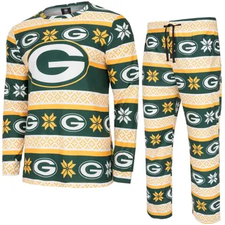 FOCO NFL Winter Xmas Pyjama Schlafanzug Green Bay Packers - L