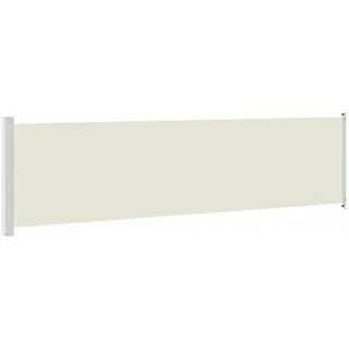 vidaXL Ausziehbare Seitenmarkise 160 x 600 cm creme 313376
