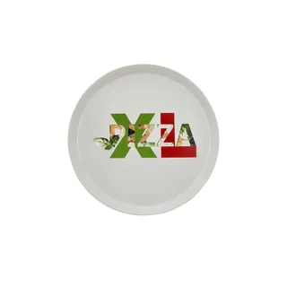 KHG Pizzateller XL , weiß , Porzellan Ø: 33