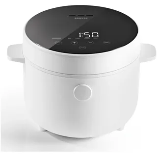 N8WERK Digitaler Reiskocher Weiß 2,0 l
