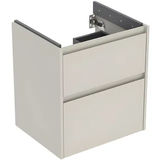 Geberit Waschtischunterschrank 2 Schubladen 54,6 x 60,6 x 44,6 cm Sandgrau