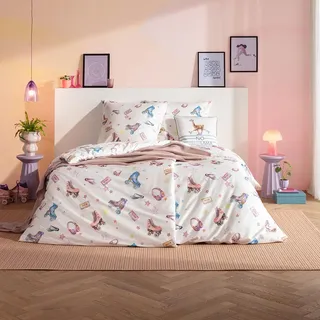 Estella Starlight Satin Bunt 135 x 200 cm + 80 x 80 cm