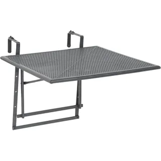 Greemotion Balkonhängetisch 70 x 88 x 47-79 cm Grau