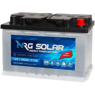 NRG Solarbatterie 12V 100Ah Wohnmobil Antrieb Versorgung Boot ersetzt 80Ah