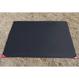 X-Labor Ultraleicht Mini Picknickdecke Stranddecke wasserdichte sandabweisende wärmeisoliert kompakt Nylon Tragbare Camingmatte Pocket Blanket schwarz 110x150 cm