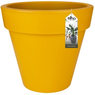 elho Pure Round 40 - Blumentopf für Innen & Außen - Ø 39.0 x H 35.7 cm - Gelb/Ocker