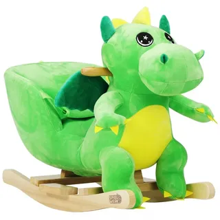 Deuba Schaukeltier Dino, Dinosaurier Schaukeltier Schaukelpferd Wippe Kinder Baby Spielzeug bunt