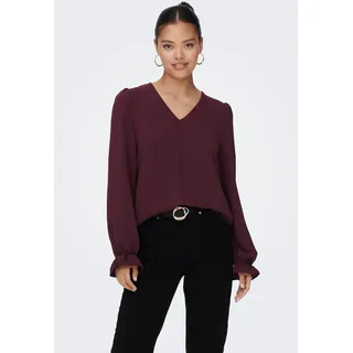 Only Spitzenbluse rot S