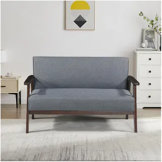 [en.casa] Sitzbank Kinda Grau 121 x 69 x 75 cm